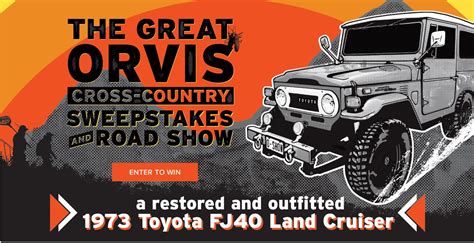 orvis land cruiser giveaway.